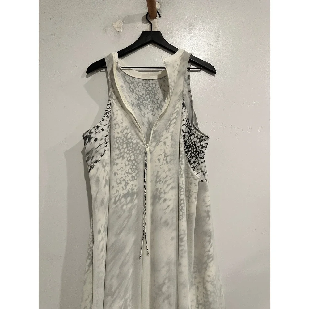 Lululemon Mesh Overlay High Neck‎ Dress in Watercolor Blur Size 12